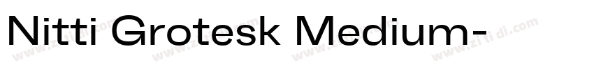 Nitti Grotesk Medium字体转换